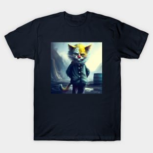 Apocalyptic Clown Cat is Haunting T-Shirt